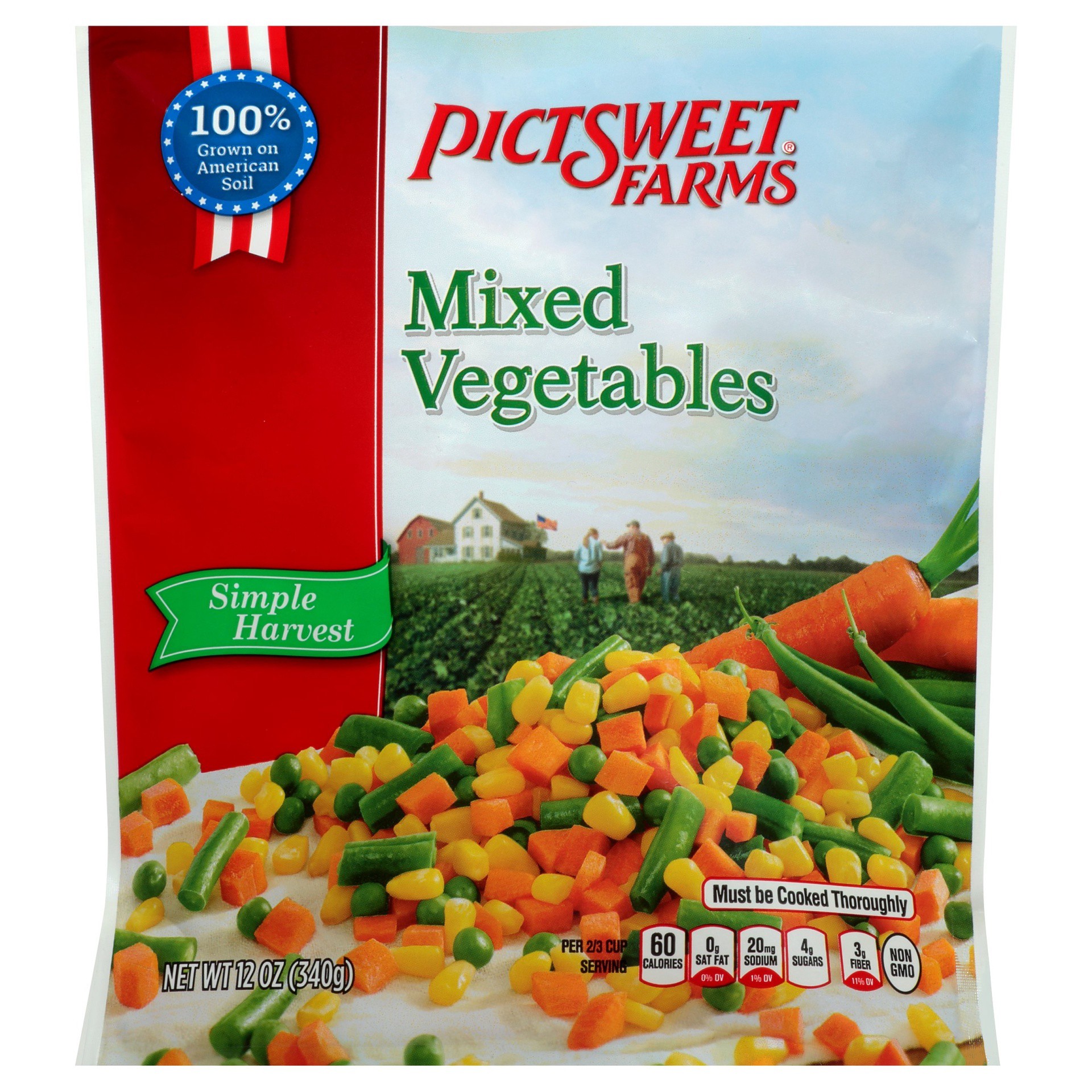 slide 1 of 3, PictSweet Mixed Vegetables, 12 oz