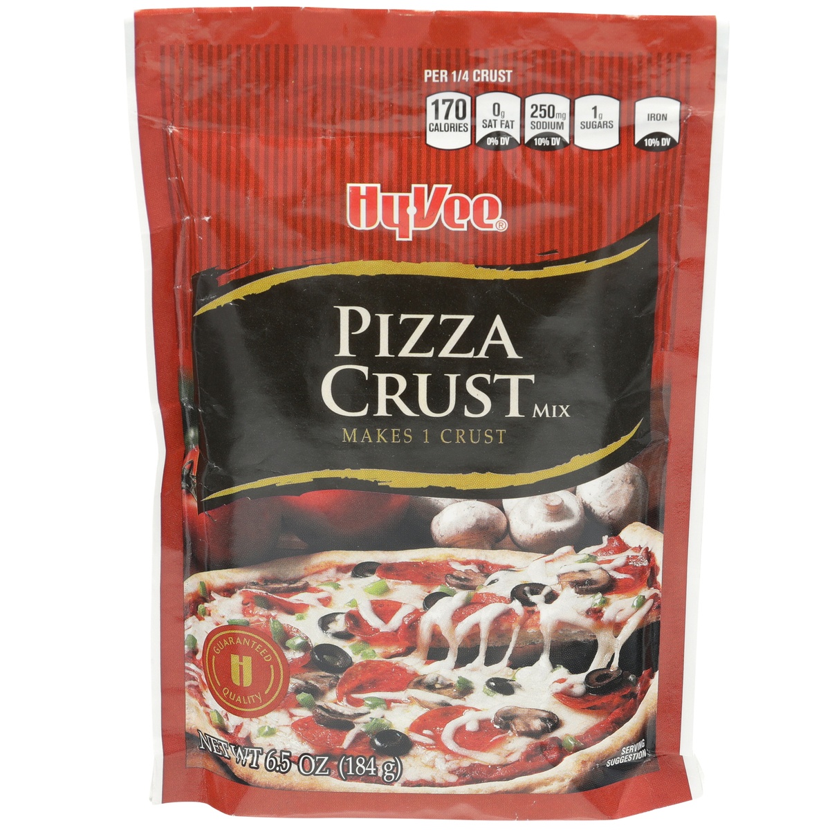 slide 1 of 1, Hy-vee Pizza Crust Mix, 6.5 oz