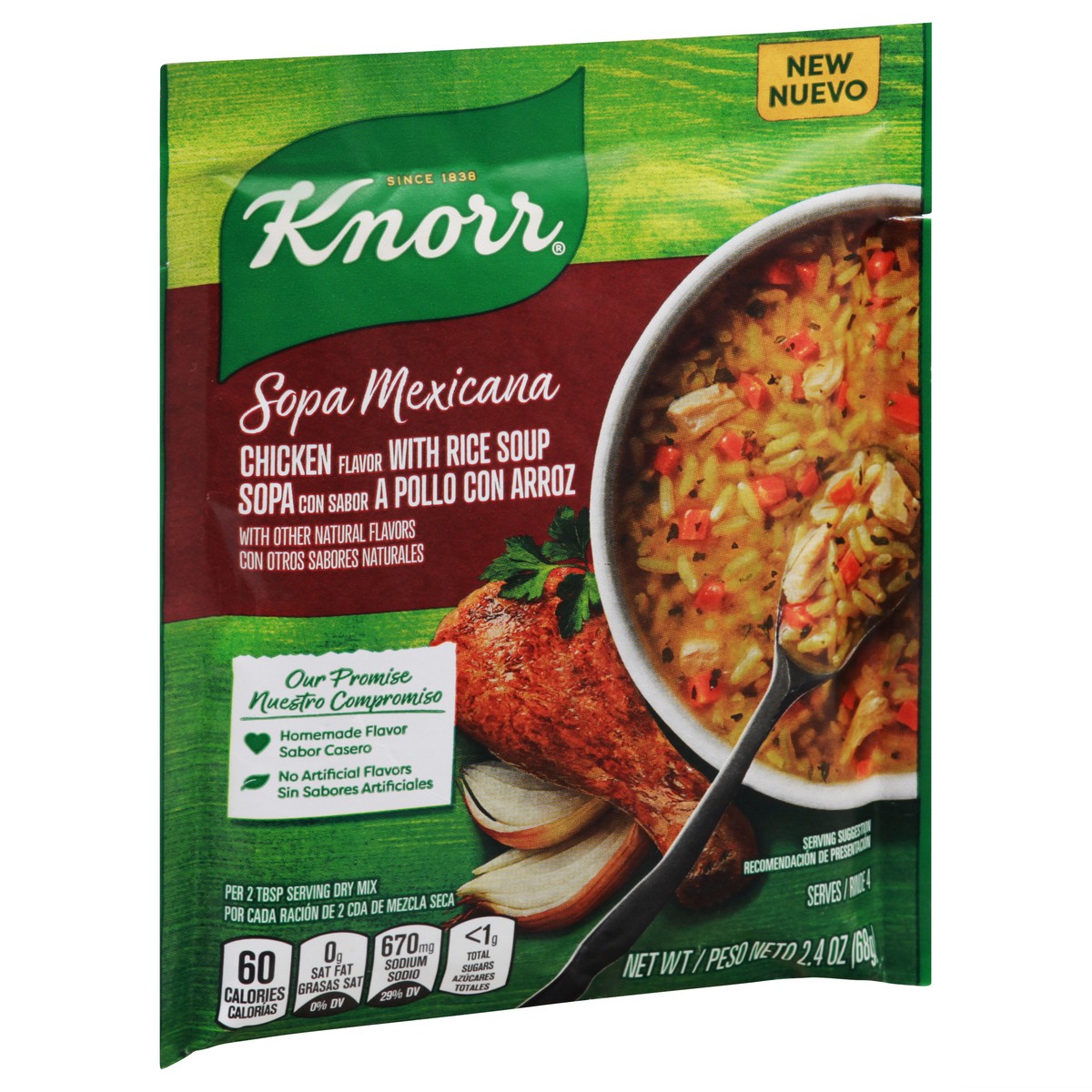 slide 2 of 9, Knorr Sopa Mexicana/Dry Soup Mix Chicken with Rice, 2.4 OZ, 2.4 oz