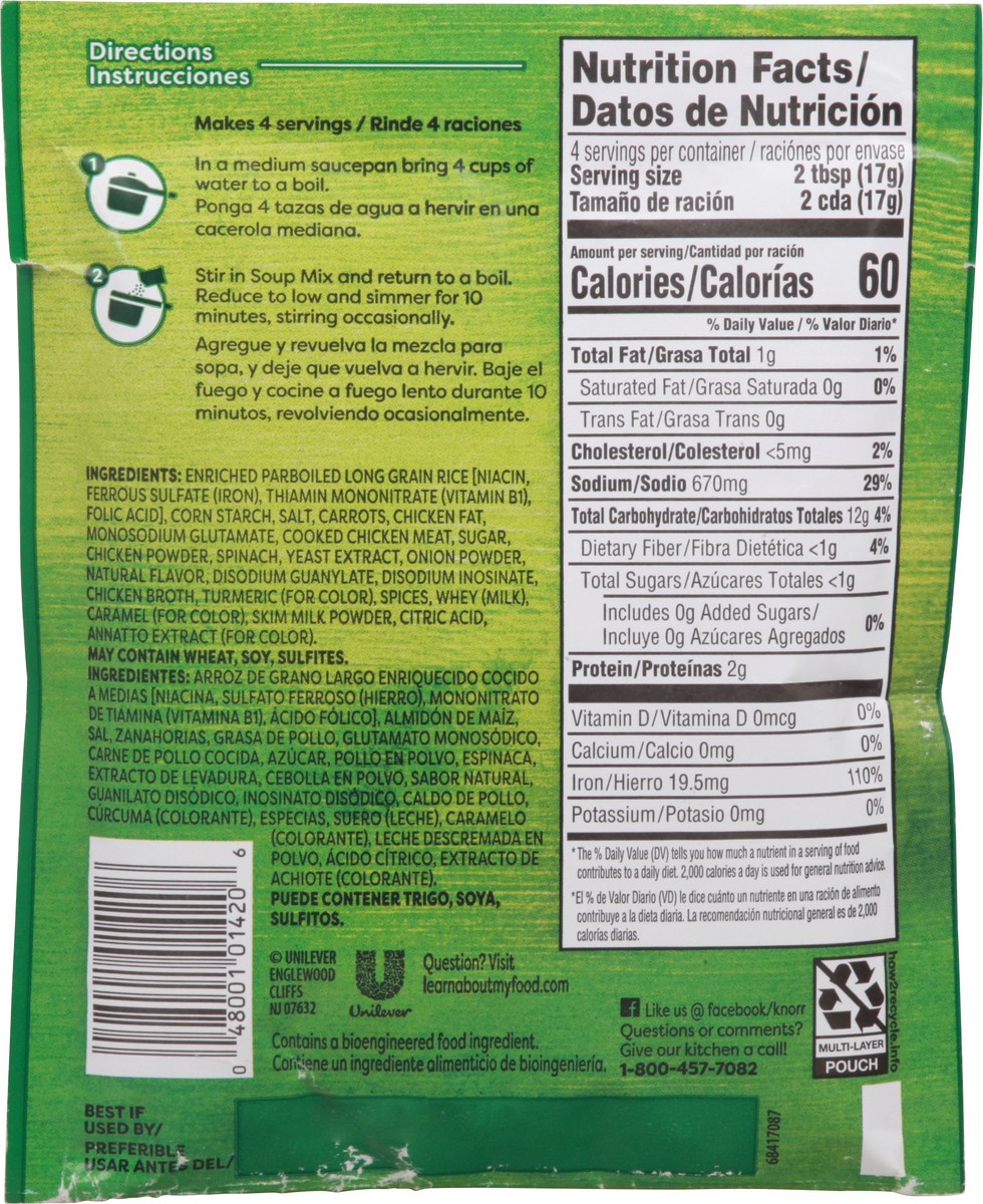 slide 4 of 9, Knorr Sopa Mexicana/Dry Soup Mix Chicken with Rice, 2.4 OZ, 2.4 oz