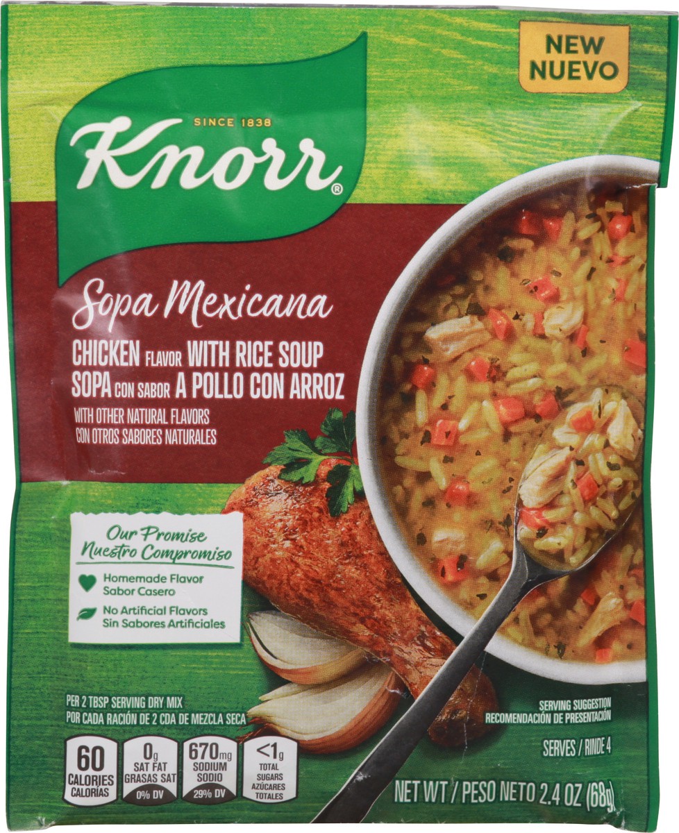 slide 8 of 9, Knorr Sopa Mexicana/Dry Soup Mix Chicken with Rice, 2.4 OZ, 2.4 oz