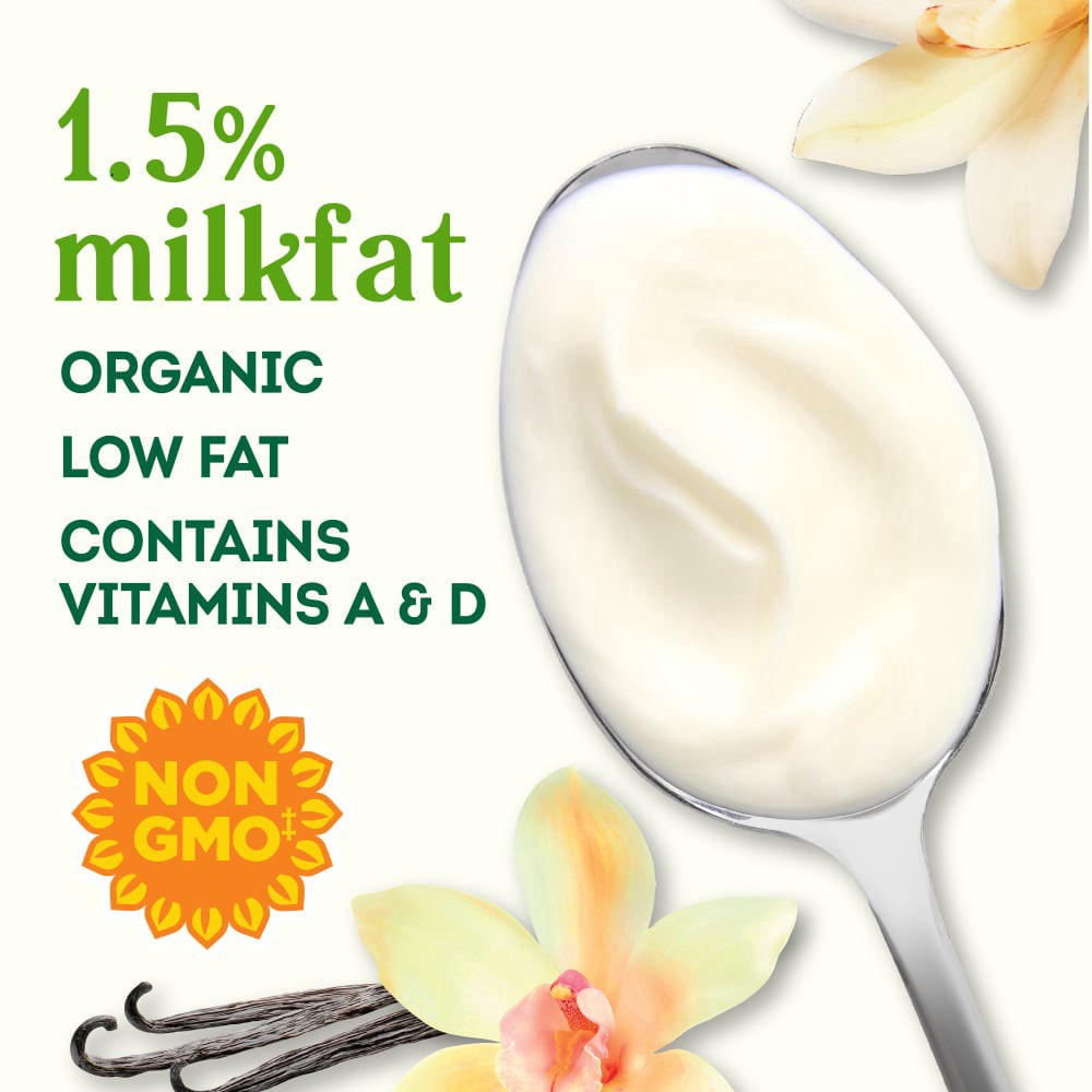 slide 3 of 5, Simple Truth Organic Lowfat Vanilla Yogurt, 32 oz