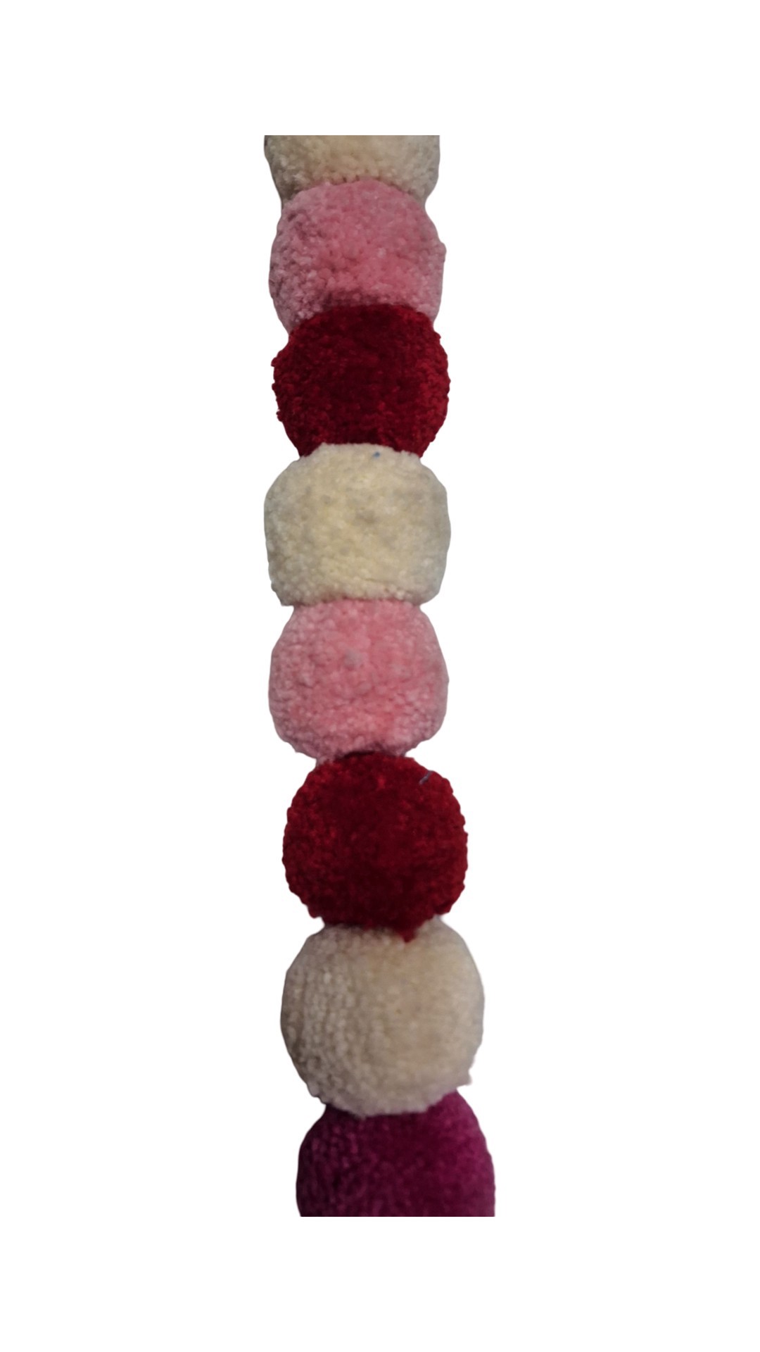 slide 2 of 3, 6ft. Pink Pom Pom Garland By Celebrate It, 6 ft