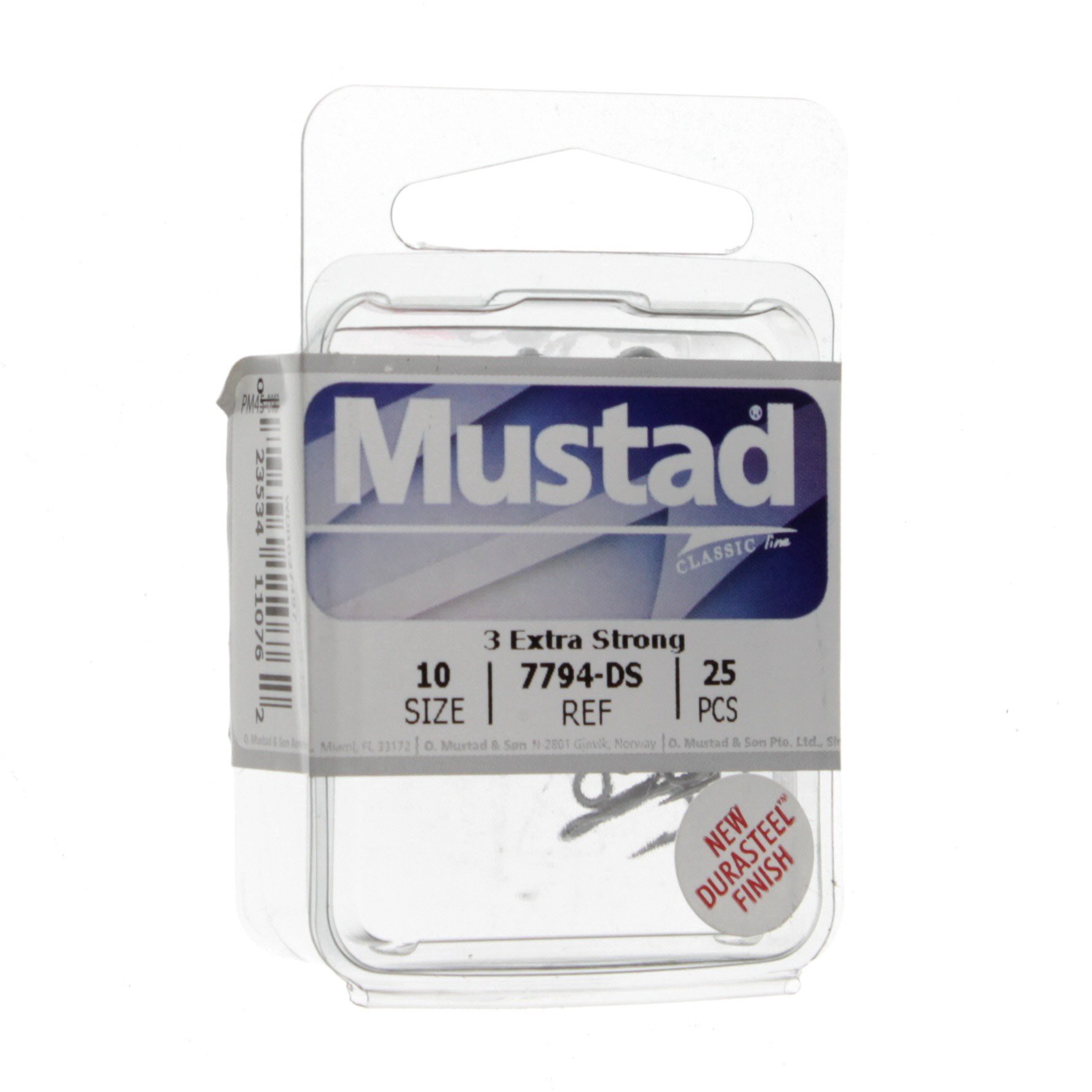 slide 1 of 1, Mustad Size 10 Treble Hook, 10 ct