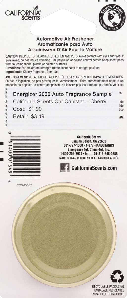 slide 6 of 6, California Scents Air Fresheners 1.5 oz, 1 ct