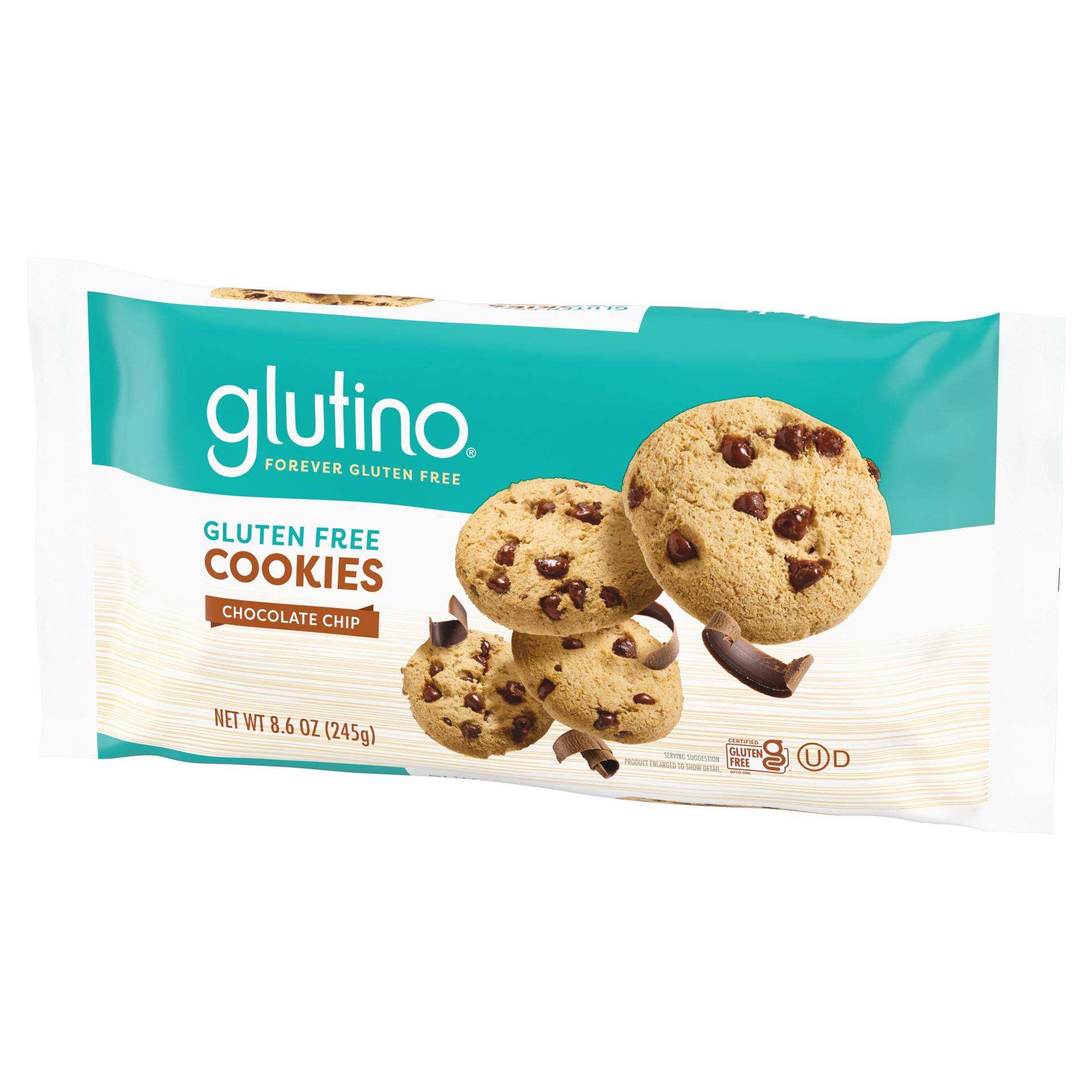 slide 4 of 5, GLUTINO Chocolate Chip Cookies, 8.6 oz, 8.6 oz