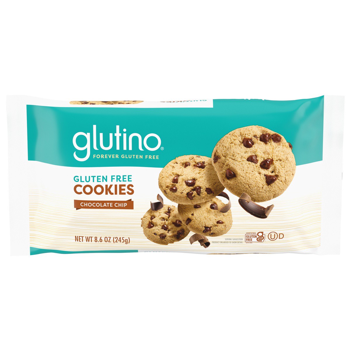 slide 1 of 5, GLUTINO Chocolate Chip Cookies, 8.6 oz, 8.6 oz