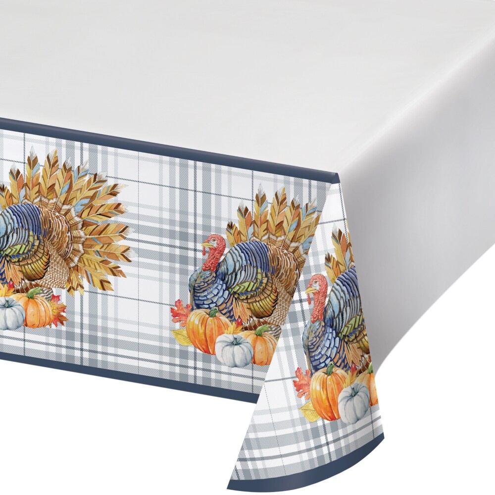 slide 1 of 1, Creative Converting Thanksgiving Elegance Table Covering, 54 in x 102 in