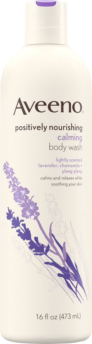 slide 2 of 11, Aveeno Lavender Body Wash Calming, 16 fl oz