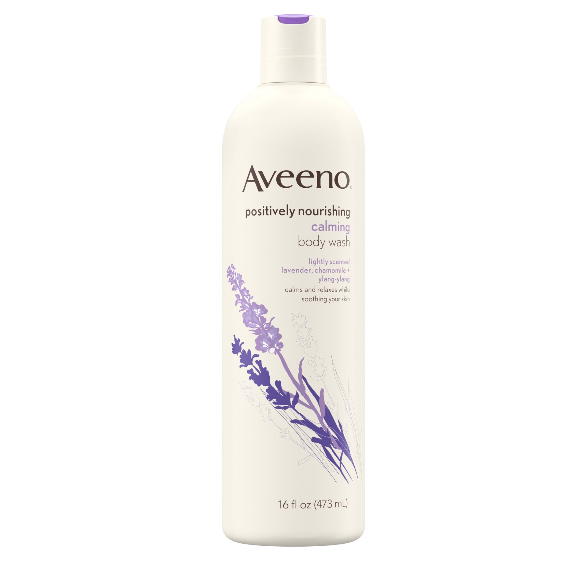 slide 1 of 11, Aveeno Lavender Body Wash Calming, 16 fl oz