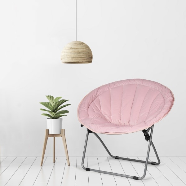 slide 4 of 4, Brenton Studio Papasan Plush Chair, Pink, 1 ct