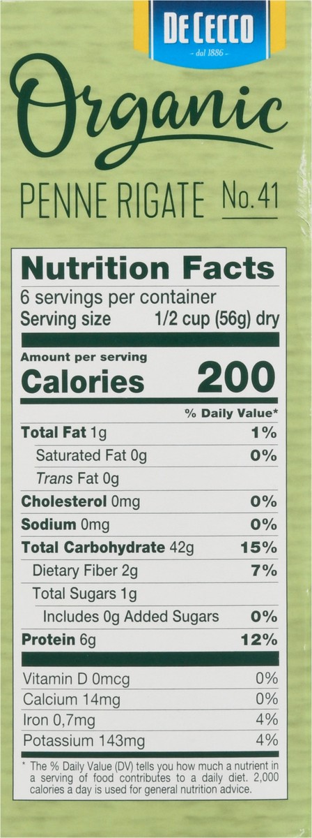 slide 4 of 14, De Cecco Organic Pasta Penne Rigate - 12 oz, 12 oz