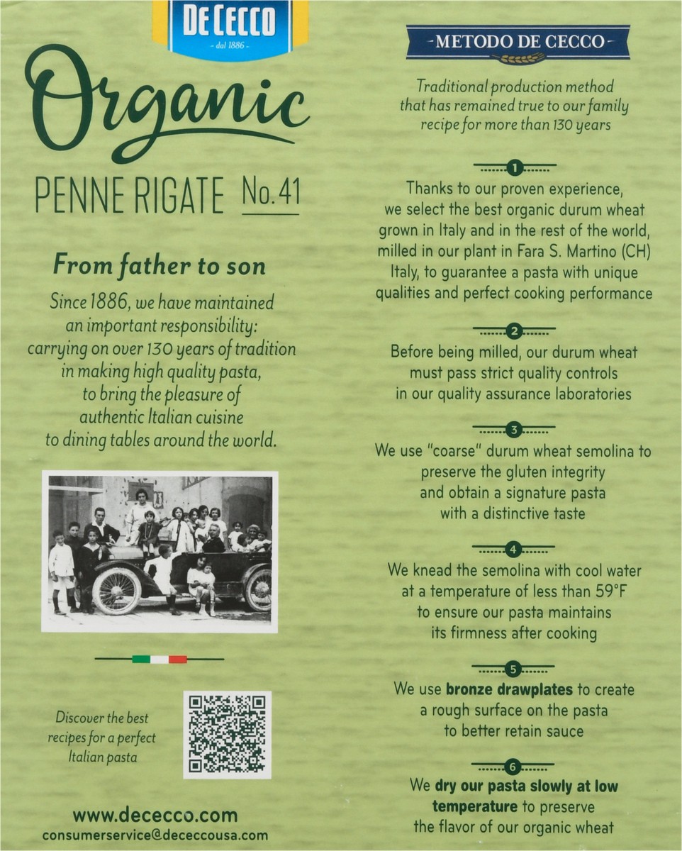slide 9 of 14, De Cecco Organic Pasta Penne Rigate - 12 oz, 12 oz