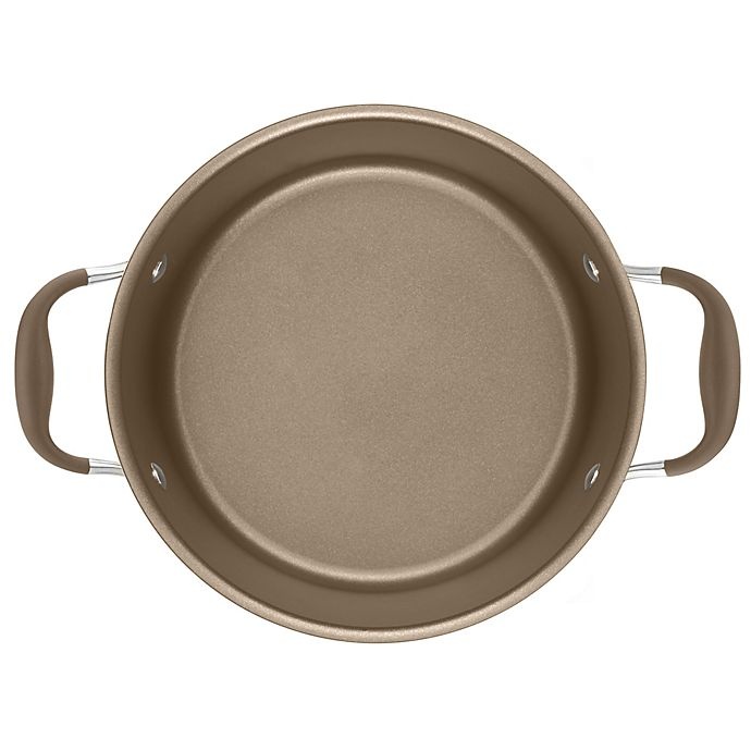 slide 4 of 7, Anolon Advanced Umber Covered Wide Stock Pot, 7.5 qt