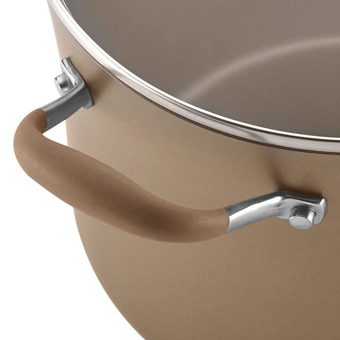 slide 6 of 7, Anolon Advanced Umber Covered Wide Stock Pot, 7.5 qt