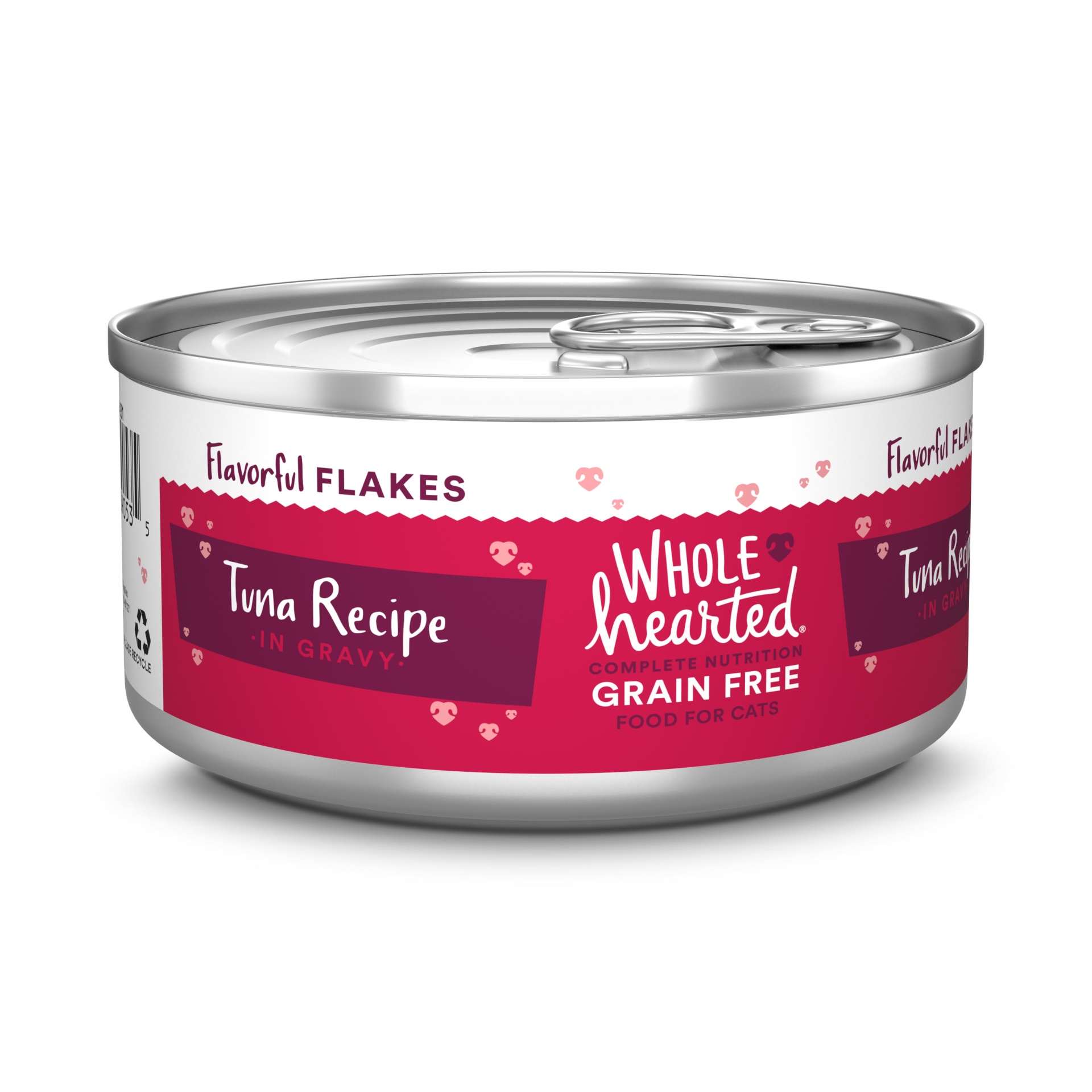 slide 1 of 1, WholeHearted Grain Free Tuna Recipe Flaked in Gravy All Life Stages Wet Cat Food, 5.5 oz