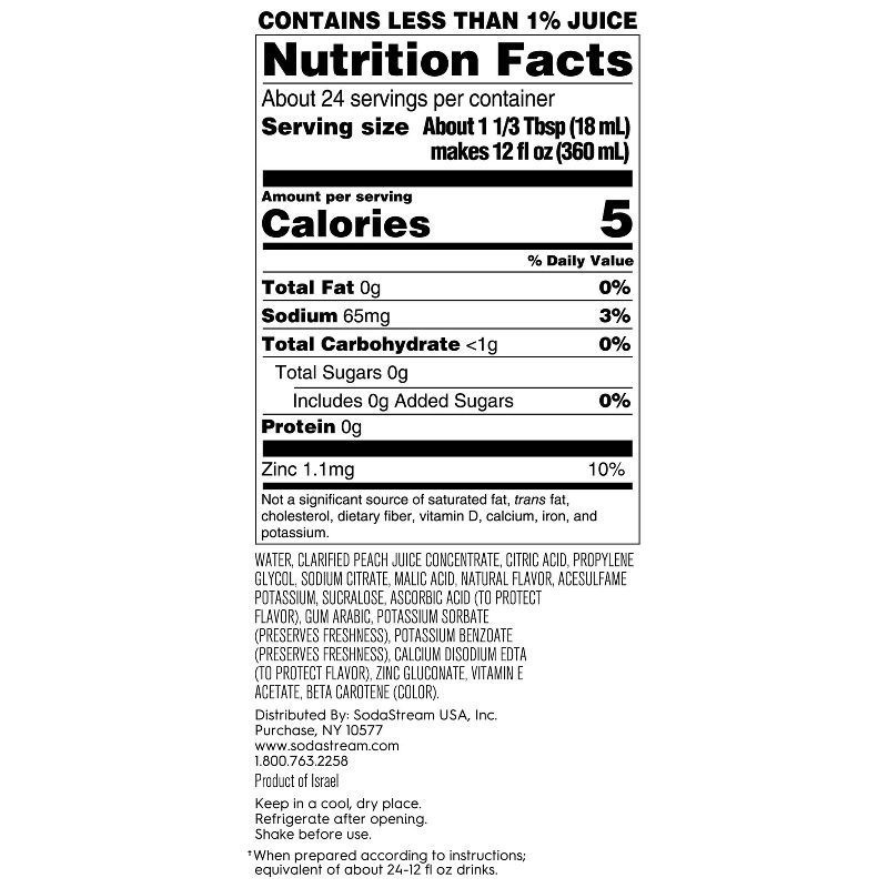 slide 6 of 8, SodaStream Bubly Burst Peach Mango Flavor Mix, 1 ct