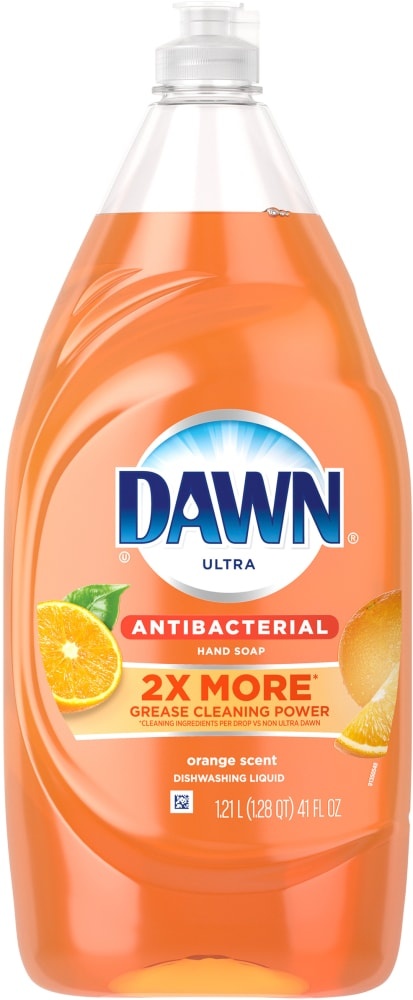 slide 1 of 1, Dawn Ultra Orange Scent Antibacterial Dishwashing Liquid, 41 fl oz