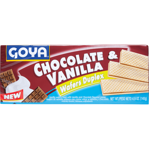 slide 1 of 1, Goya Chocolate/Vanilla Wafers, 4.9 oz