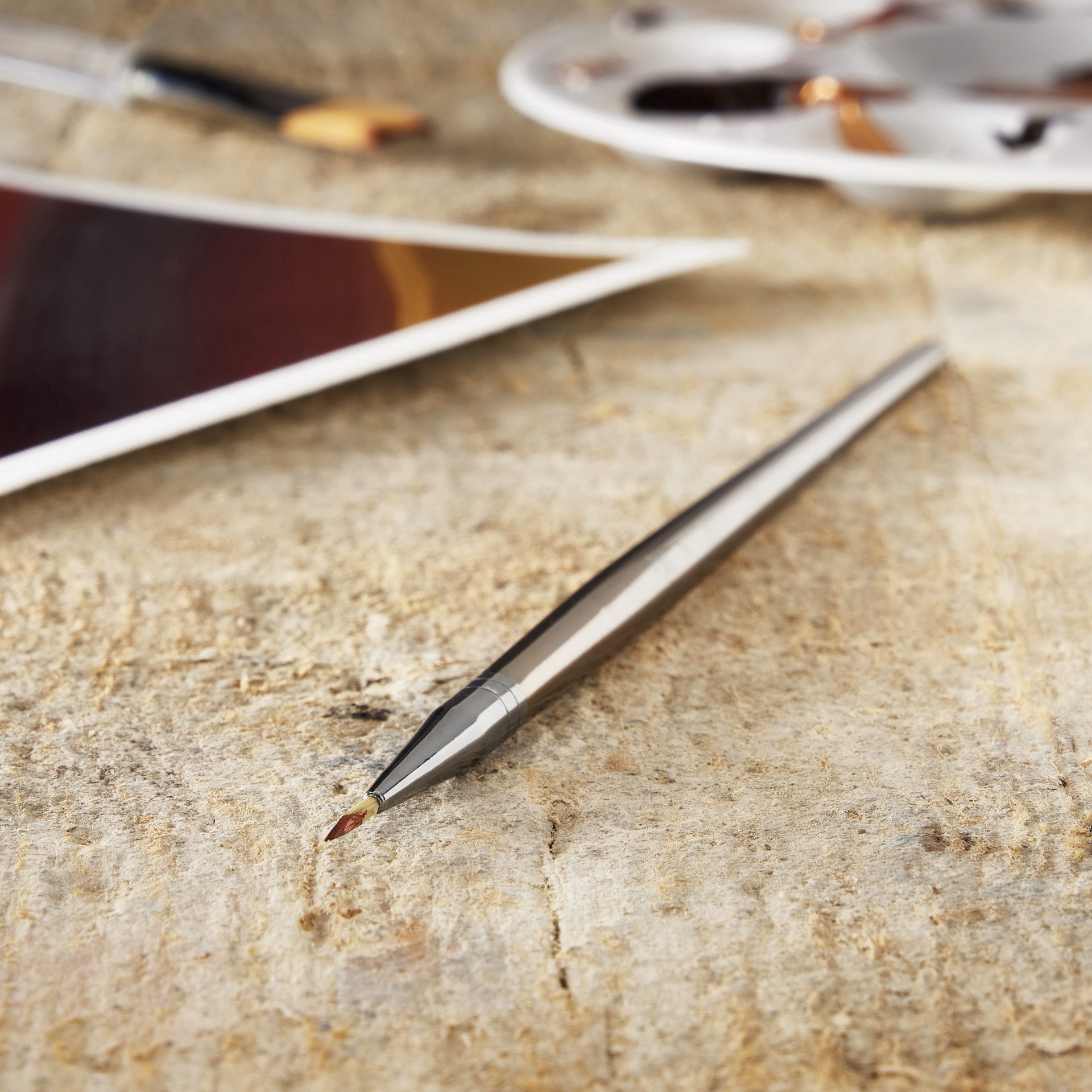 slide 2 of 2, Royal & Langnickel Zen Series 93 Short Handle Round Brush, 1 ct