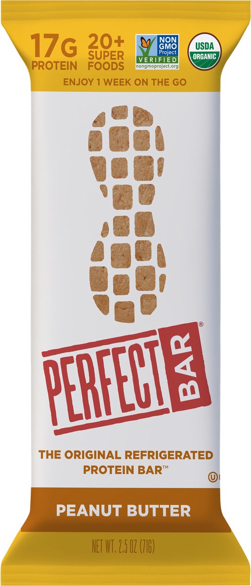 slide 5 of 13, Perfect Bar Original Refrigerated Protein Bar, Peanut Butter, 2.5 Ounce Bar, 2.5 oz