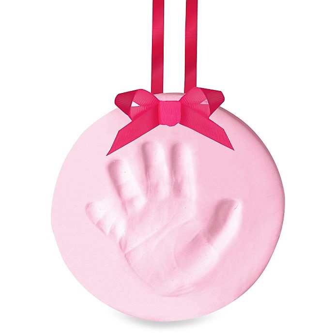 slide 1 of 1, Pearhead Babyprints Keepsake Ornament - Pink, 1 ct