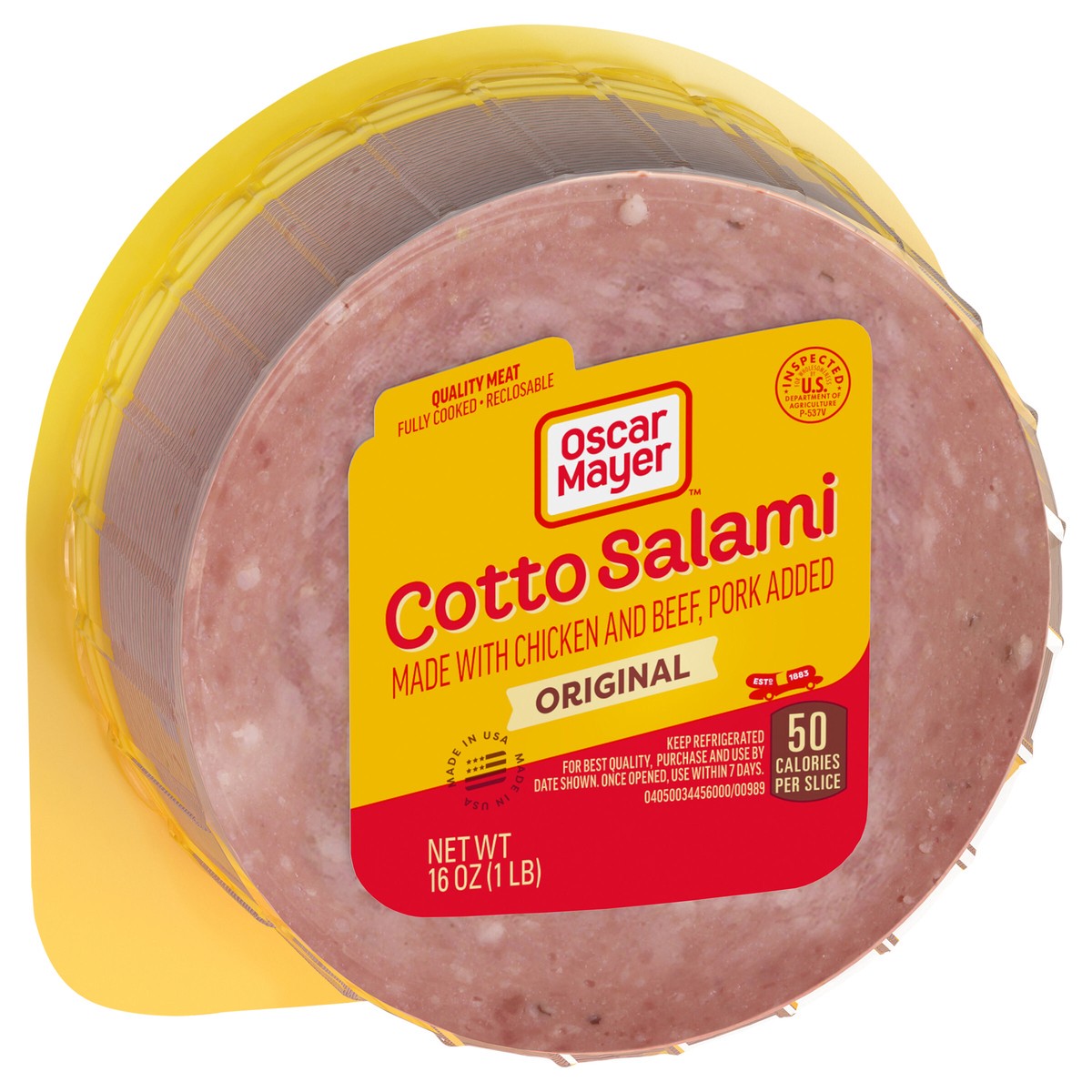 slide 12 of 13, Oscar Mayer Cotto Salami Deli Lunch Meat, 16 oz Package, 16 oz