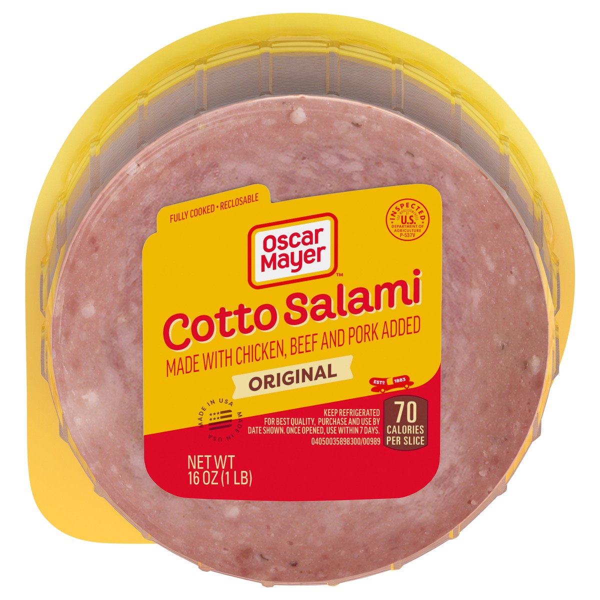 slide 1 of 13, Oscar Mayer Cotto Salami Deli Lunch Meat, 16 oz Package, 16 oz