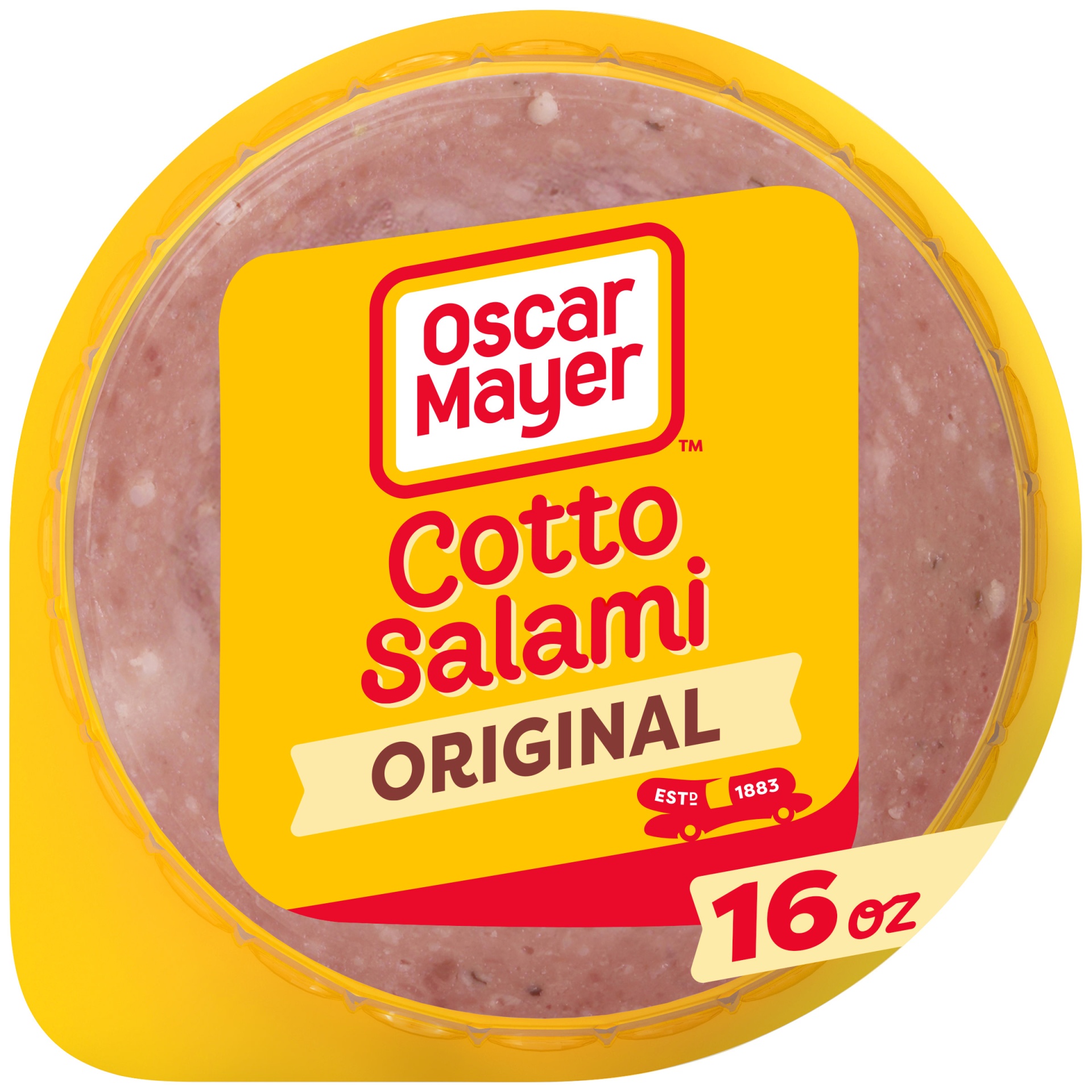 slide 1 of 2, Oscar Mayer Cotto Salami Made with Chicken And Beef, Pork Added Sliced Lunch Meat Pack, 16 oz