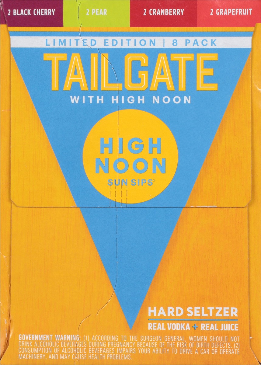 slide 3 of 9, High Noon End Zone Pack Vodka Hard Seltzer, 8 ct; 12 oz