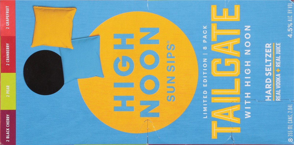 slide 2 of 9, High Noon End Zone Pack Vodka Hard Seltzer, 8 ct; 12 oz