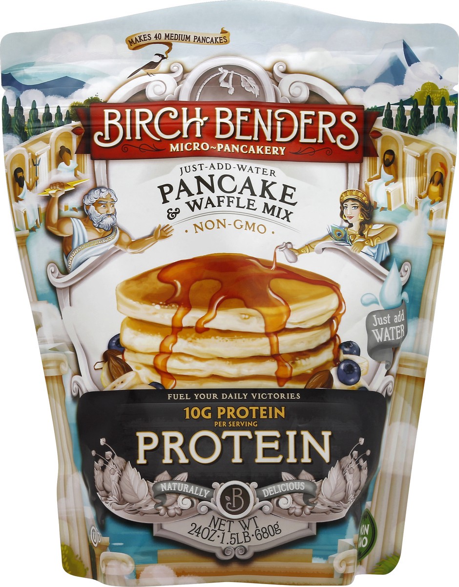 slide 4 of 7, Birch Benders Protein Mix Pancake&Waffle, 24 oz
