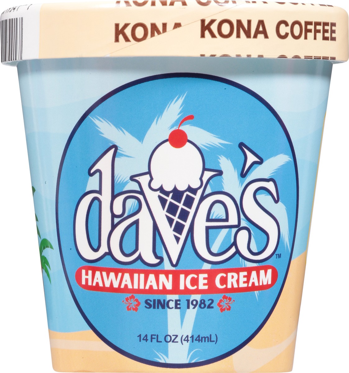 slide 2 of 13, Dave's Hawaiian Gourmet Ice Cream Hawaiian Kona Coffee Ice Cream 14 fl oz, 14 fl oz