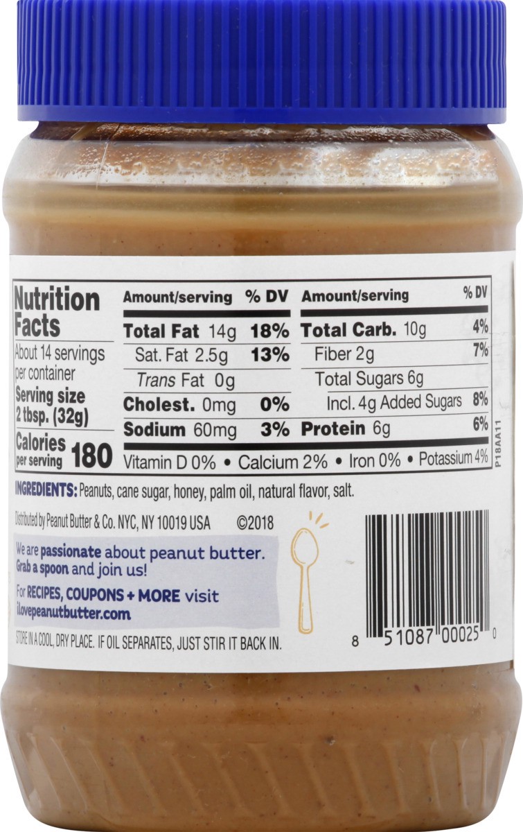 slide 8 of 8, Peanut Butter & Co. The Bee's Knees Peanut Butter Spread 16 oz. Jar, 16 oz