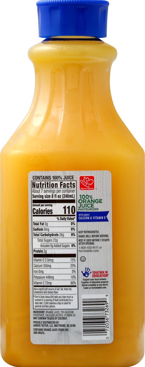 slide 9 of 13, Harris Teeter Calcium Rich Orange Jc, 1 ct