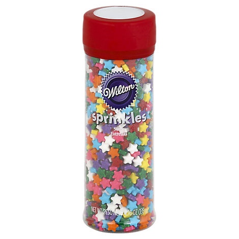 slide 1 of 1, Wilton Sprinkles Stars Rainbow, 4.6 oz