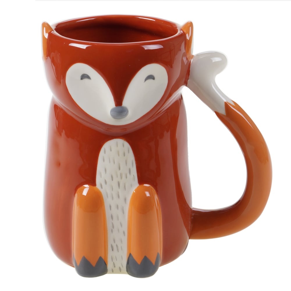 slide 1 of 1, Holiday Home Figural Fox Mug, 1 ct