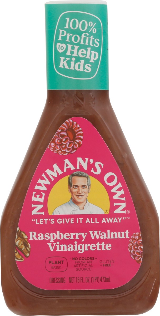 slide 2 of 9, Newman's Own Raspberry Walnut Vinaigrette Dressing 16 fl oz, 16 fl oz