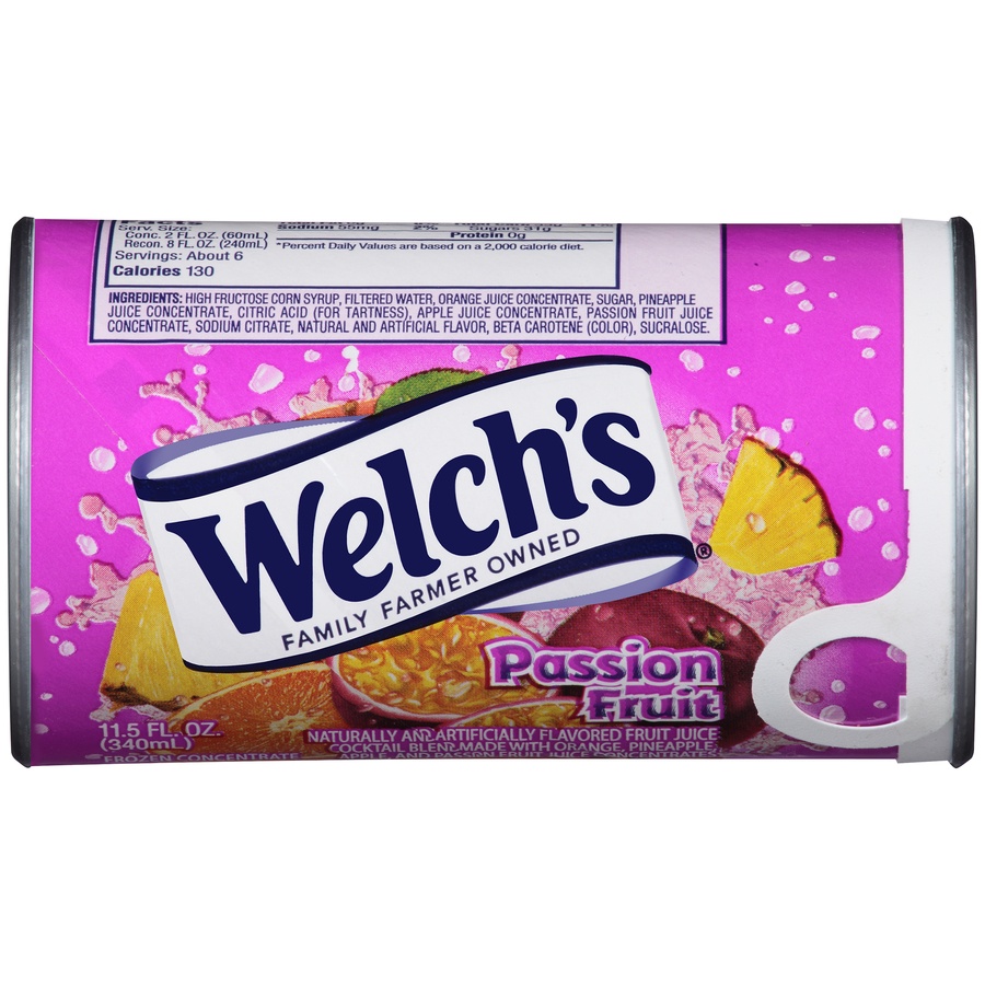 slide 1 of 1, Welch's Passion Fruit Frozen Concentrate, 11.5 fl oz