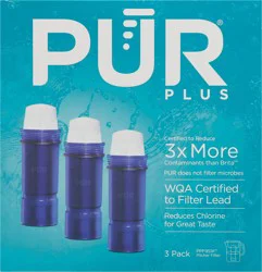 PUR Plus Pitcher Filters 3 Pack