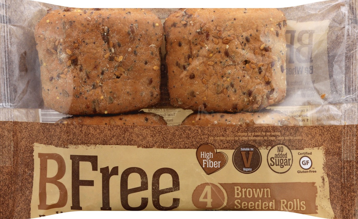 slide 9 of 10, BFree Wheat Gluten Free Brown Seeded Rolls, 8.46 oz