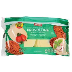 Weis Quality Non-Smoked Provolone Gluten Free Tub Family Size Sliced Cheese