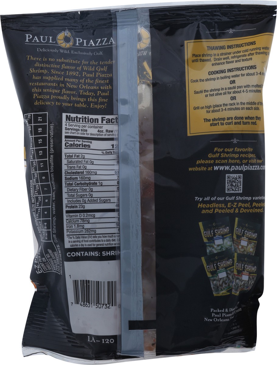 slide 7 of 14, Paul Piazza White EZ Peel Gulf Shrimp 16 oz, 16 oz