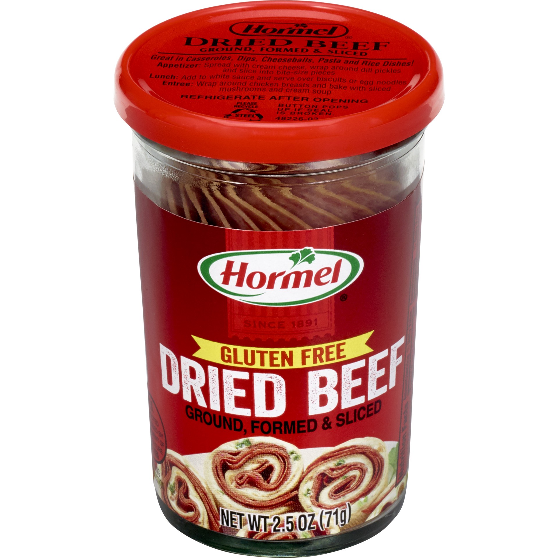 slide 1 of 3, Hormel Sliced Dried Beef, 2.5 oz