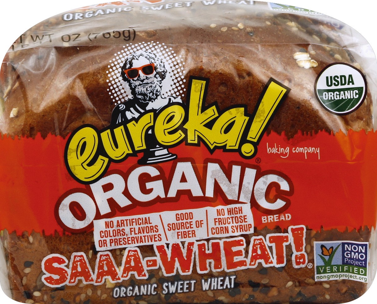 slide 4 of 5, eureka! Organic Sweet Wheat Bread Saaa-Wheat!, 27 oz