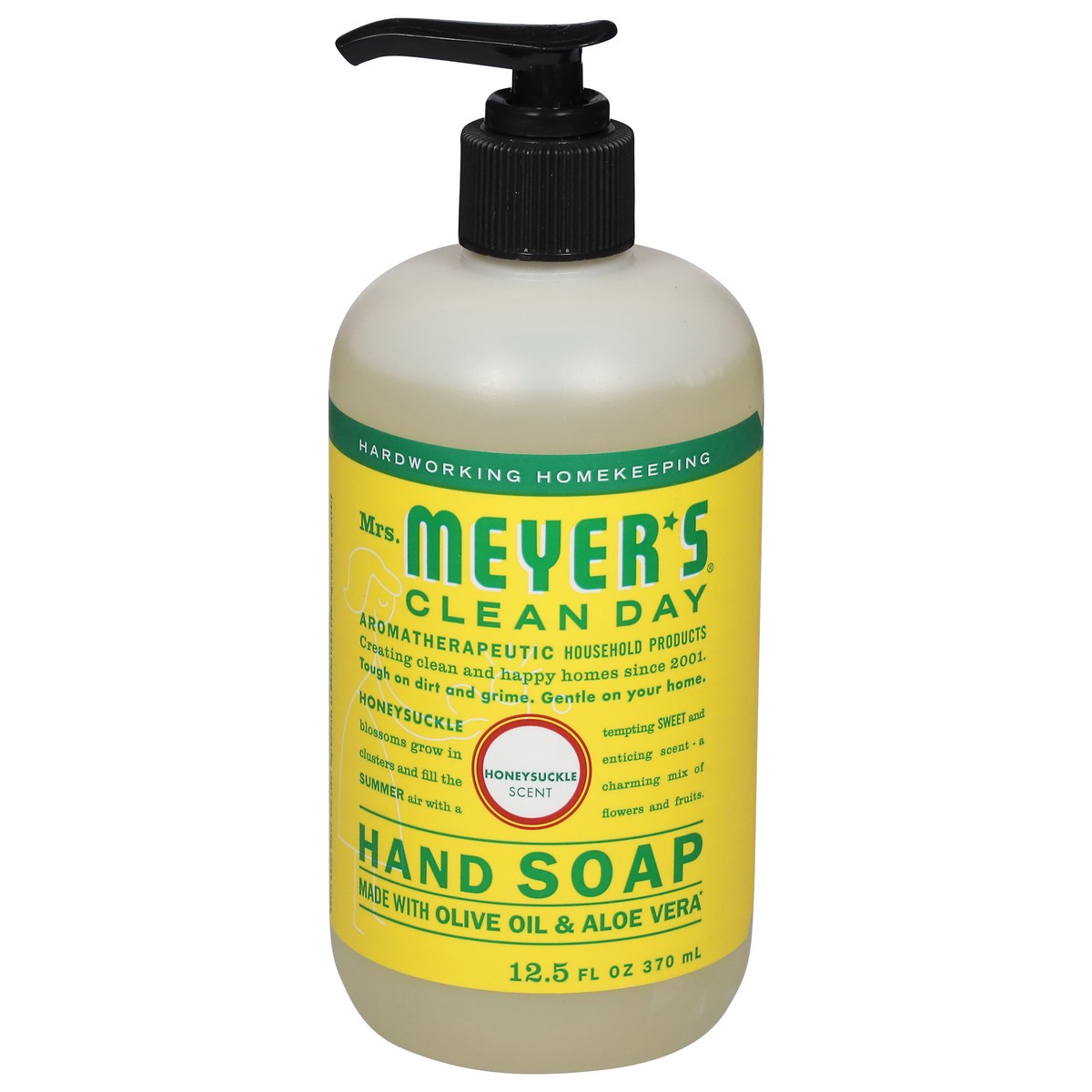 slide 1 of 9, Mrs. Meyer's Clean Day Honeysuckle Liquid Hand Soap - 12.5 fl oz, 12.5 fl oz
