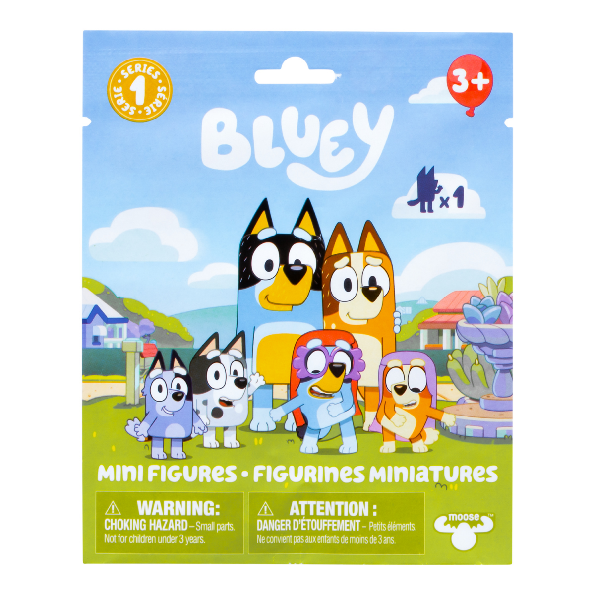slide 1 of 5, BLUEY Mini Figures Sgl Pk CDU, 1 ct