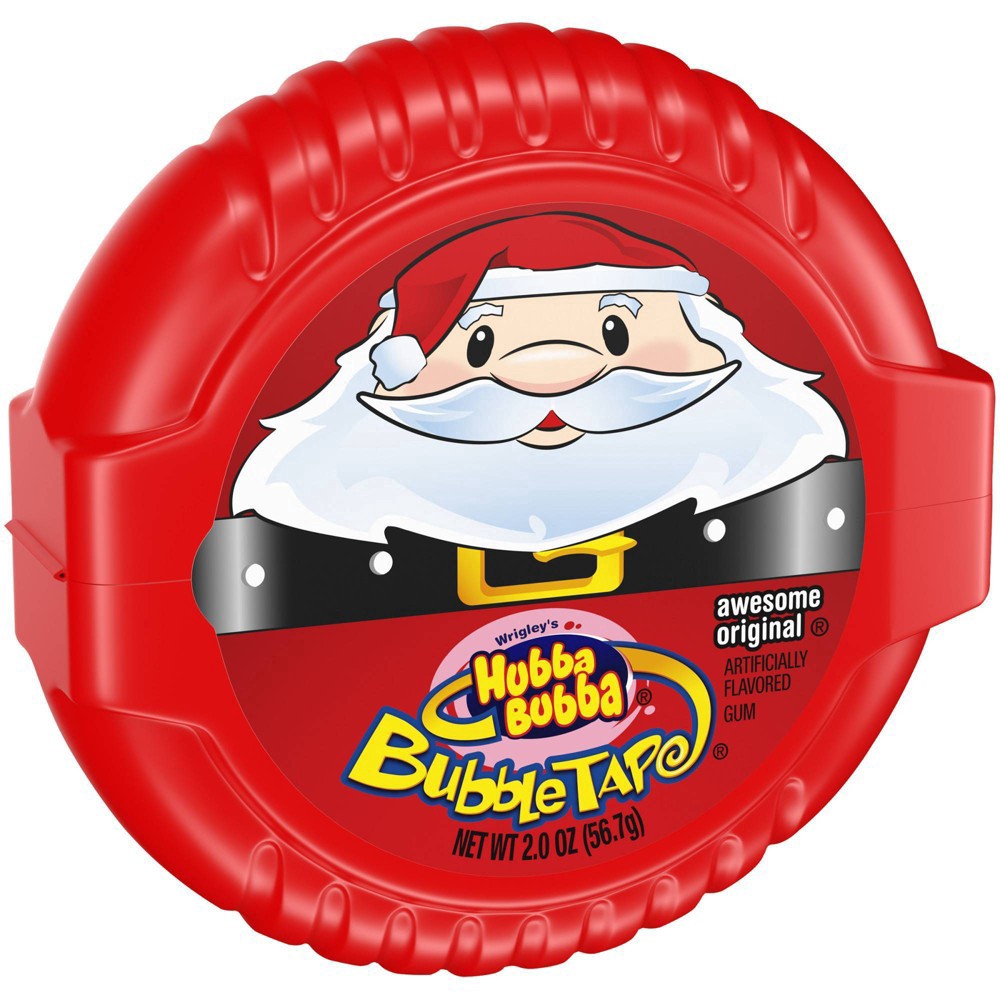 slide 6 of 6, HUBBA BUBBA Gum Original Bubble Holiday Christmas Tape, 2 ounce, 2 oz