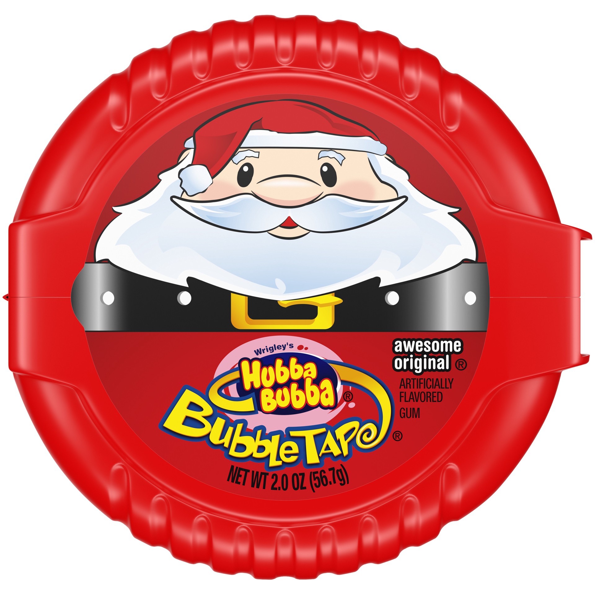 slide 1 of 6, HUBBA BUBBA Gum Original Bubble Holiday Christmas Tape, 2 ounce, 2 oz