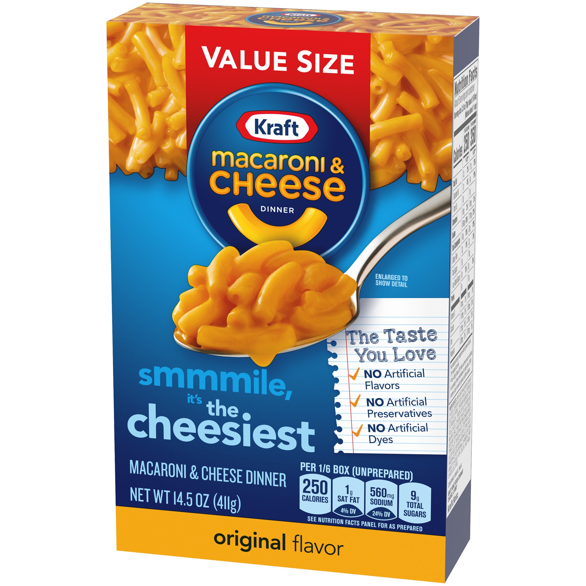 slide 2 of 5, Kraft Original Macaroni & Cheese Dinner Value Size, 14.5 oz